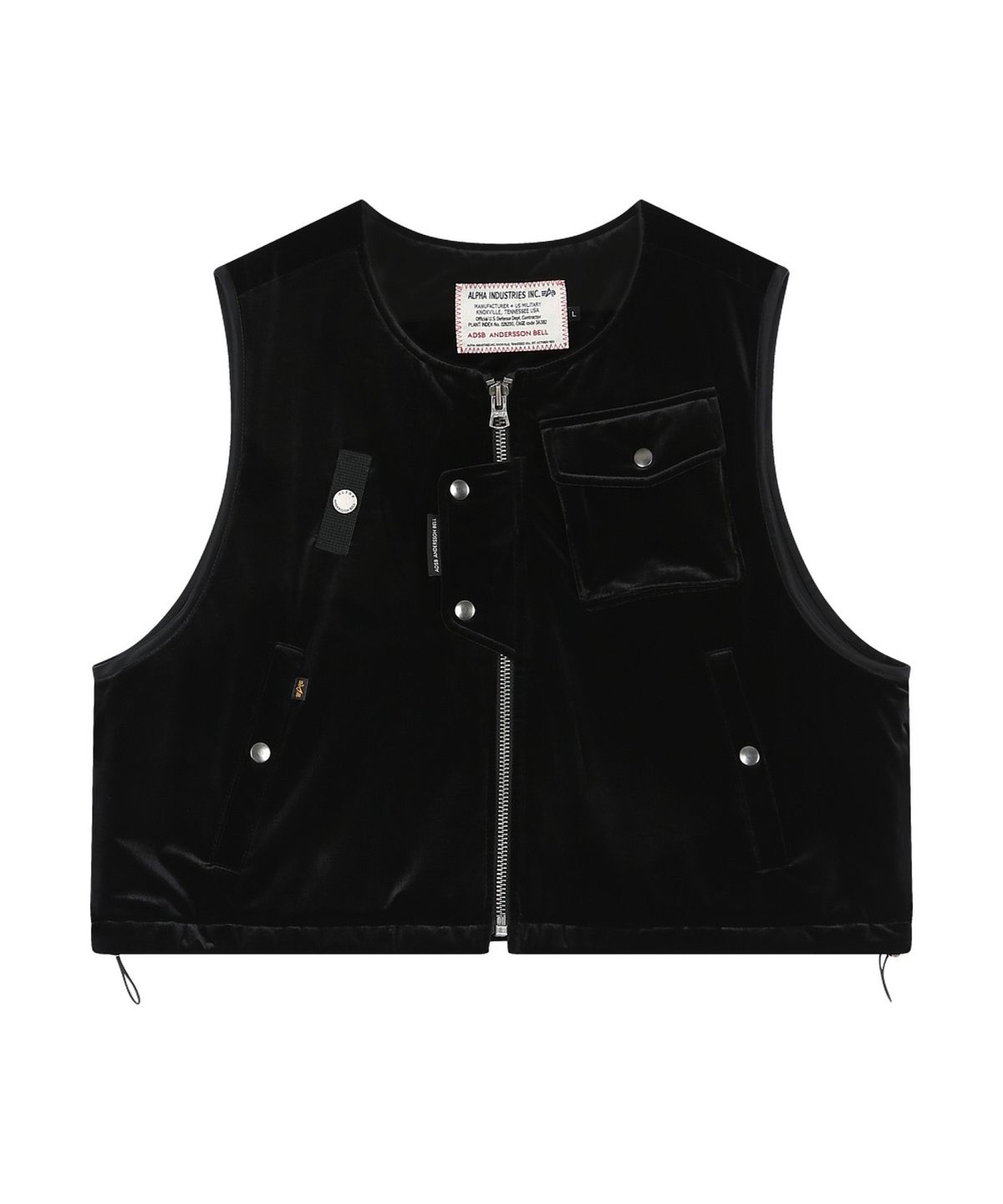 앤더슨벨(ADSB ANDERSSON BELL) ANDERSSON BELL X ALPHA INDUSTRIES VEST LAYERED N-2B JACKET (BLACK)