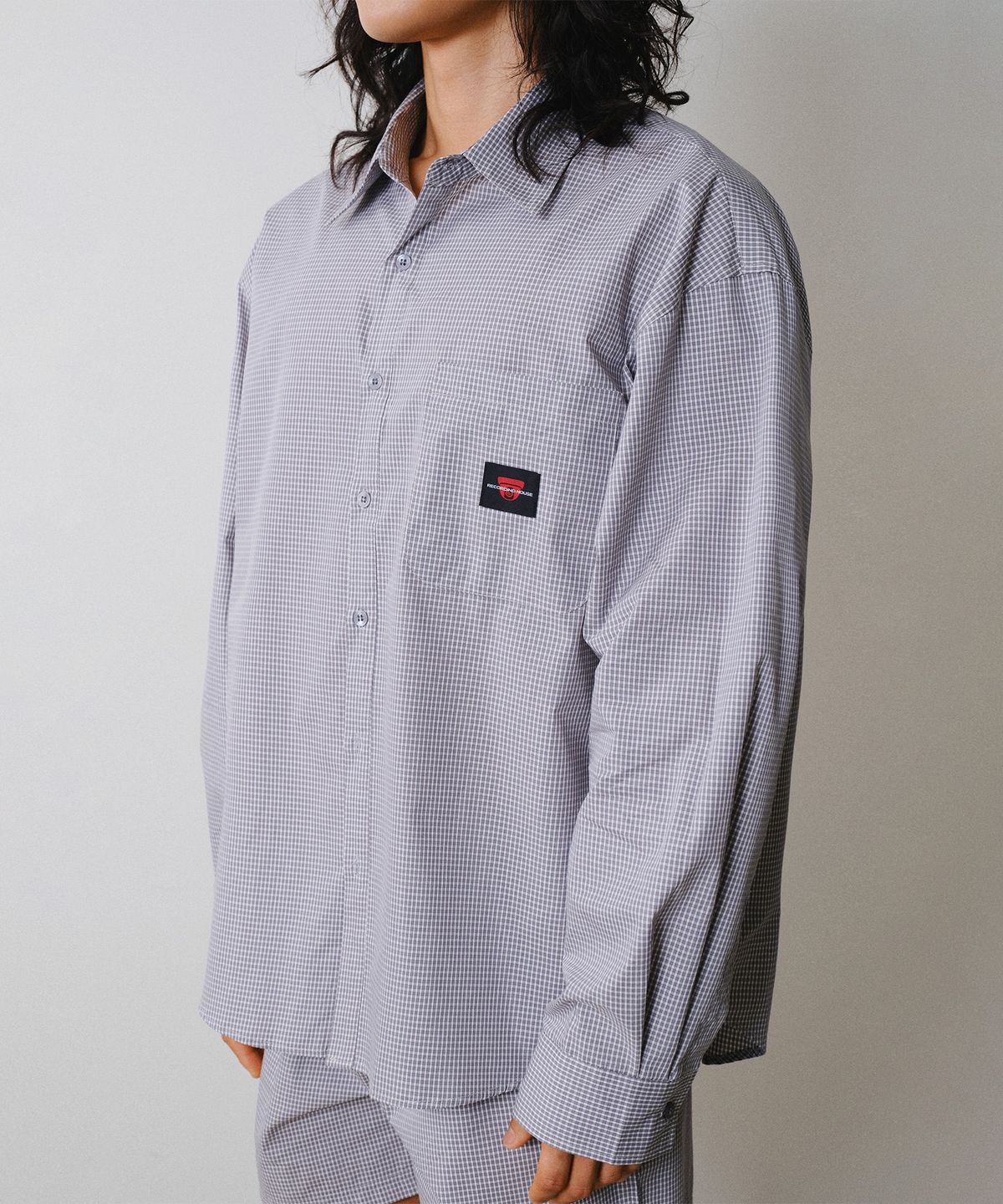 레코딩하우스(RECORDINGHOUSE) REC CCTV LOUNGE SHIRTS [POP GREY]