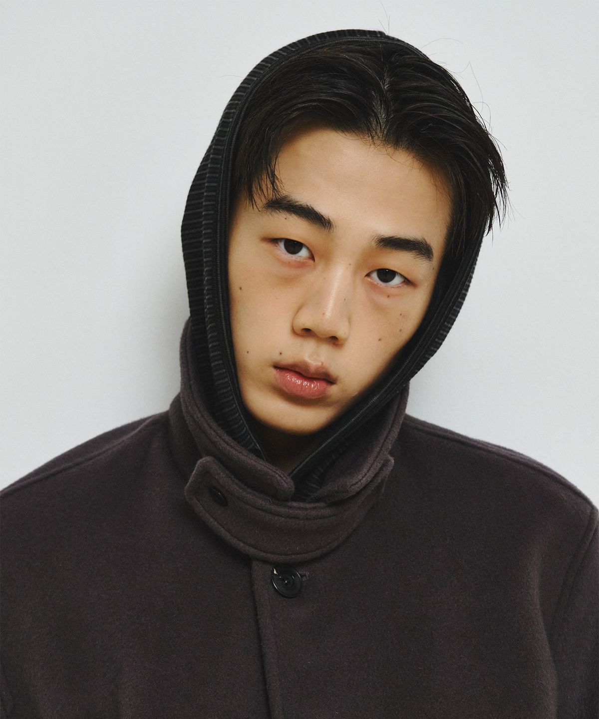 엔도어(ENDOOR) Fine Wool Short Coat (Purple Gray)