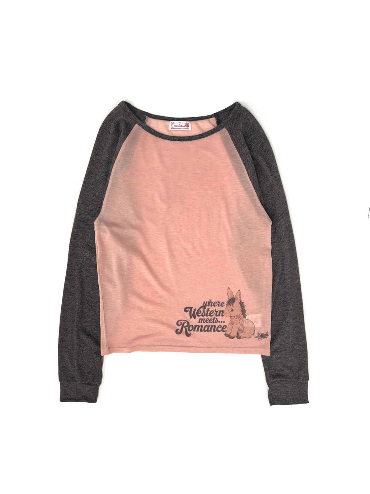 이히하(YEEHEEHAA) donkey raglan T (PK)