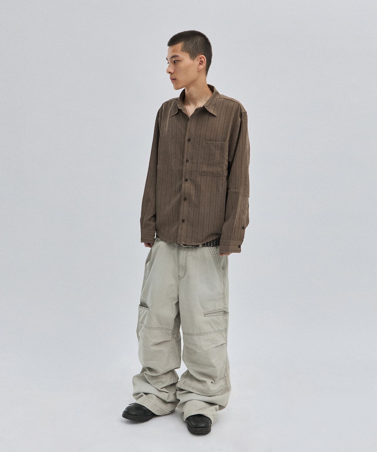 스웨이드(SUADE) UTILITY CARGO PANTS [GRAY]