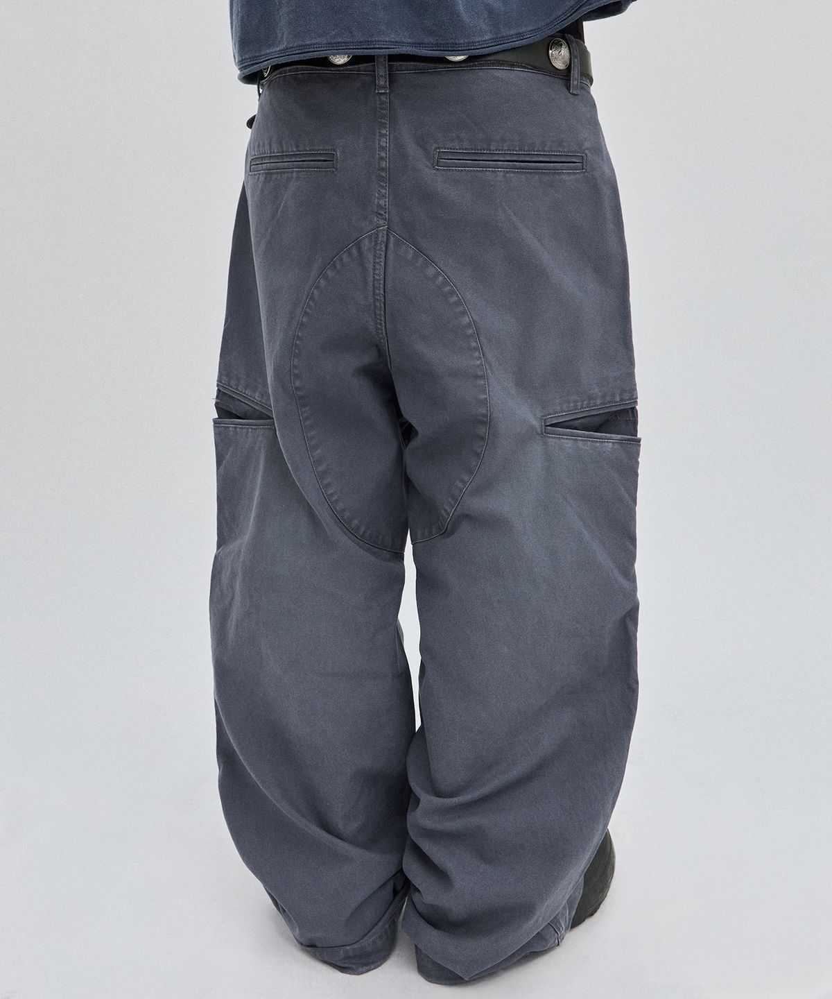 스웨이드(SUADE) UTILITY CARGO PANTS [NAVY]