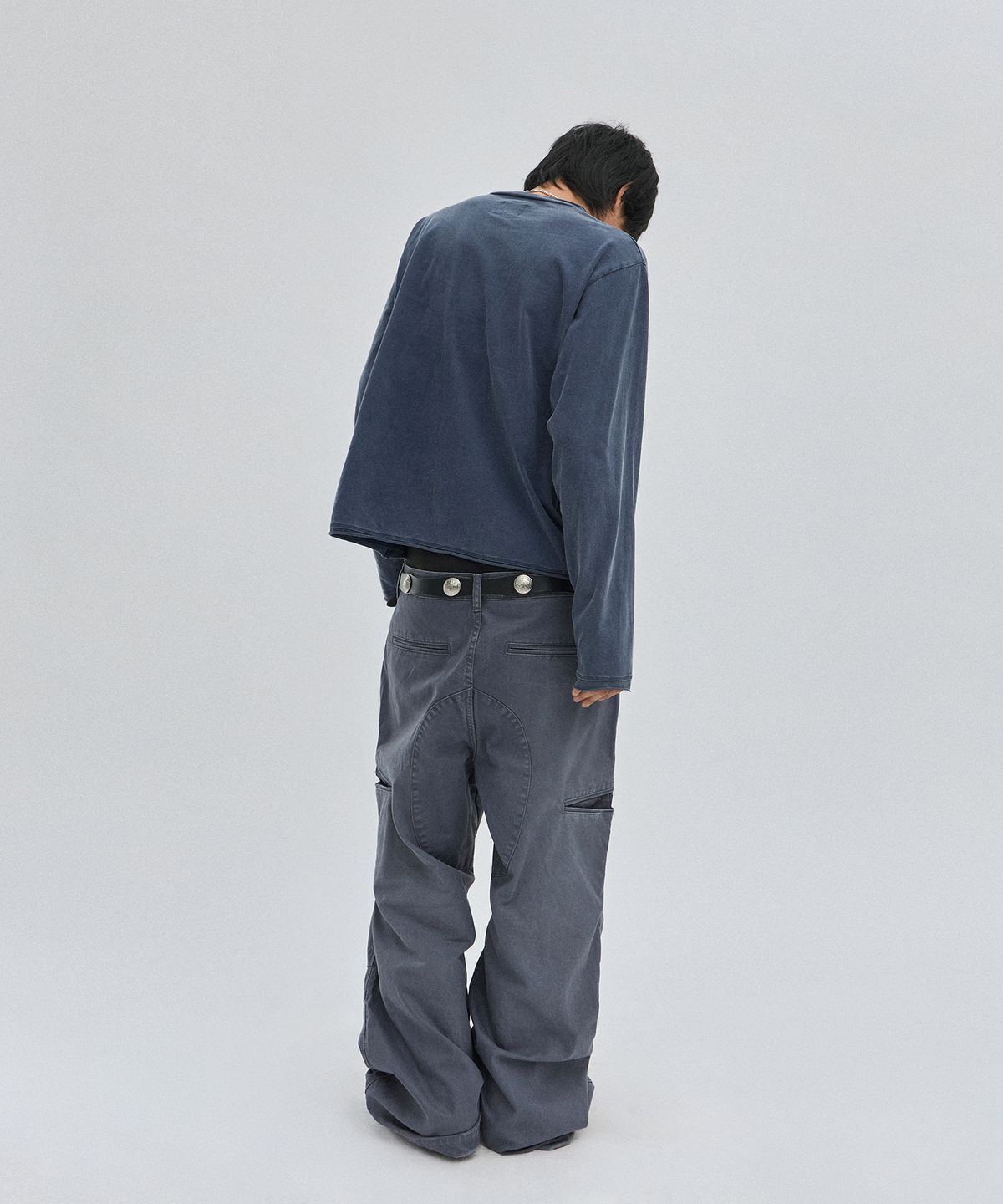 스웨이드(SUADE) UTILITY CARGO PANTS [NAVY]