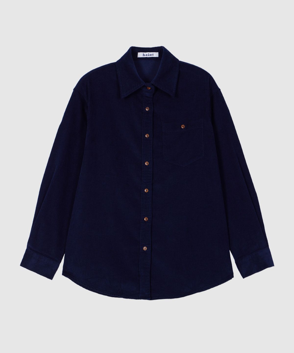 헤인트(HAINT) ROVIN VINTAGE CORDUROY OVERSIZED SHIRT 3COL_NAVY
