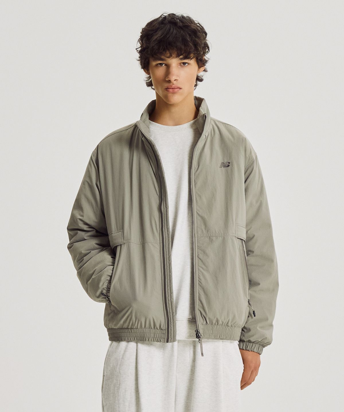 뉴발란스(NEW BALANCE) NBNQG41923 / UNI 헤리티지 스텐드넥 패딩 자켓 (G/BEIGE)
