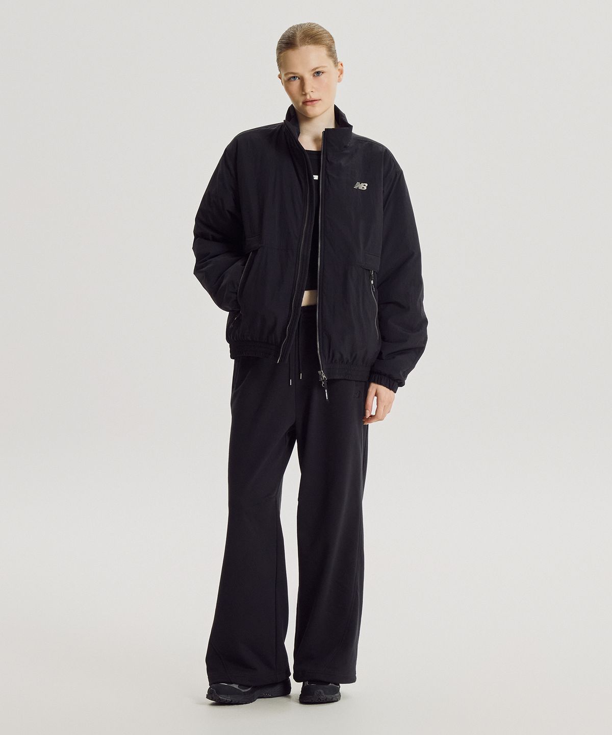 뉴발란스(NEW BALANCE) NBNQG41923 / UNI 헤리티지 스텐드넥 패딩 자켓 (BLACK)