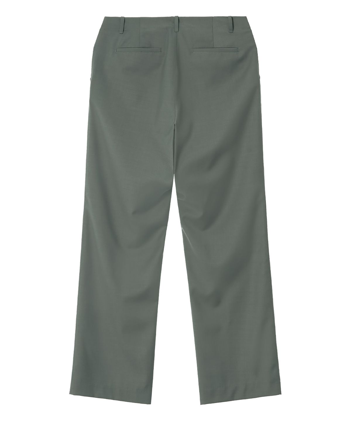 오아노(OANO) WOOL BLEND PANTS / CEMENT GREEN