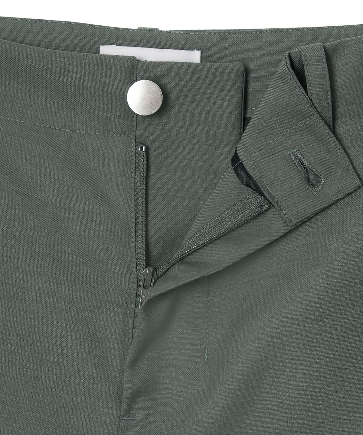 오아노(OANO) WOOL BLEND PANTS / CEMENT GREEN