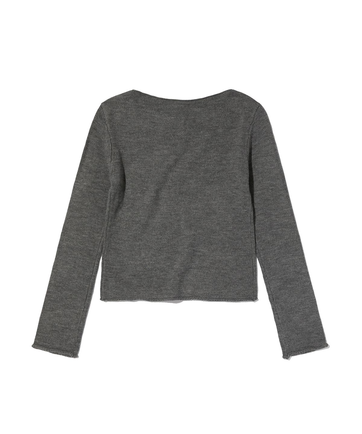스웨이드(SUADE) BOAT NECK KNIT [GRAY]