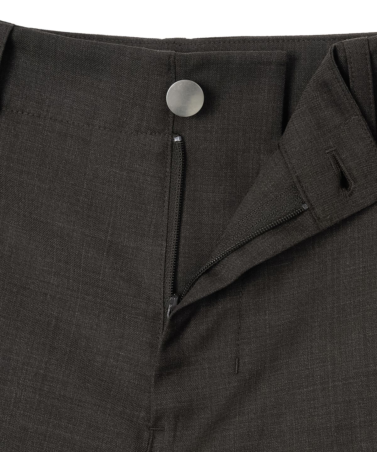 오아노(OANO) WOOL BLEND PANTS / CHARCOAL BROWN