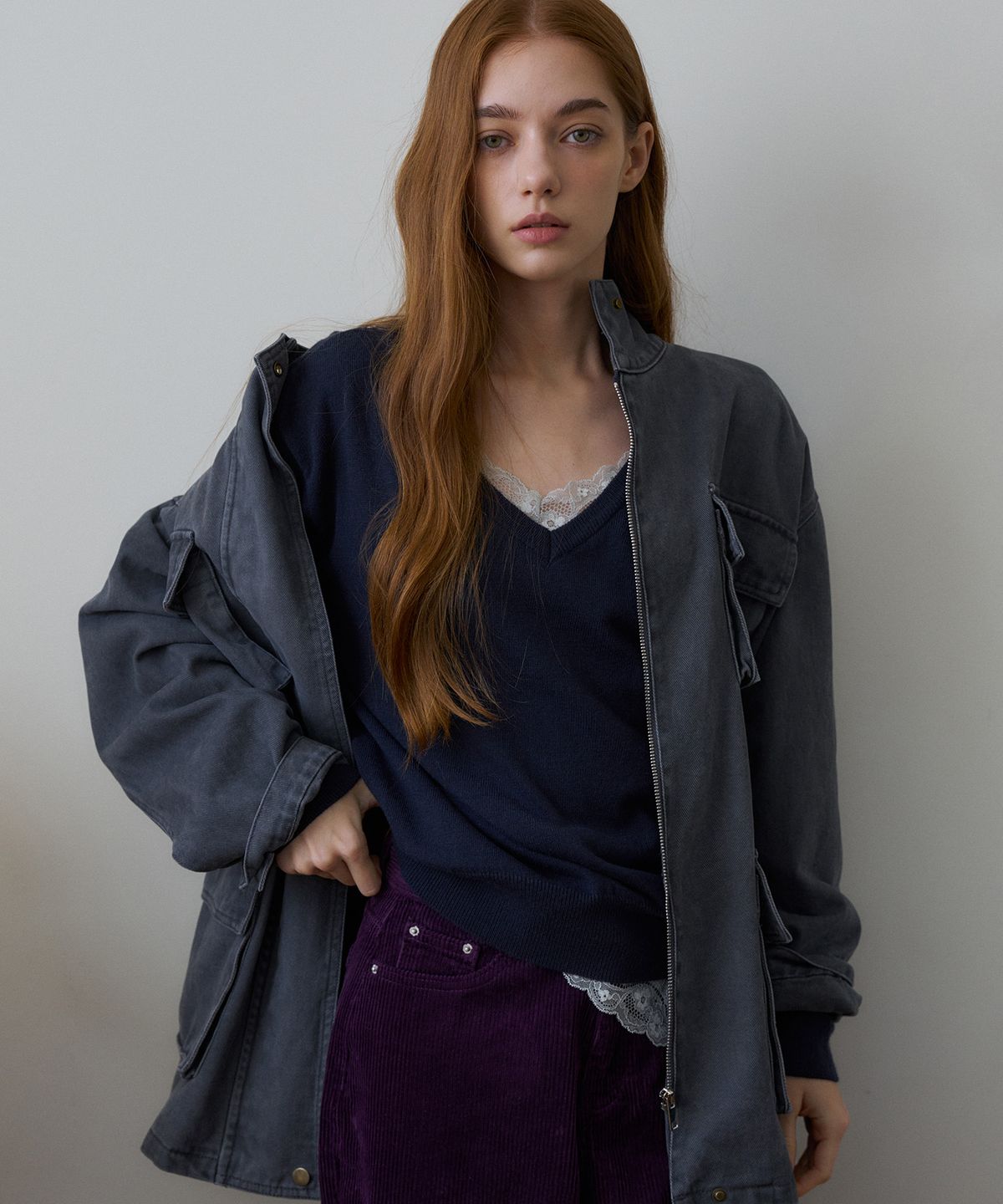 헤인트(HAINT) TARVE VINTAGE WASHED FIELD JACKET 2COL_GRAY