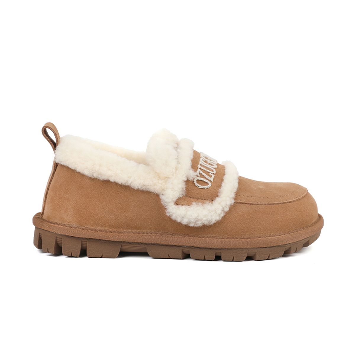 오즈어그웨어(OZ UGG WEAR) 어덜트 바이올렛 시어링 로퍼 브라운