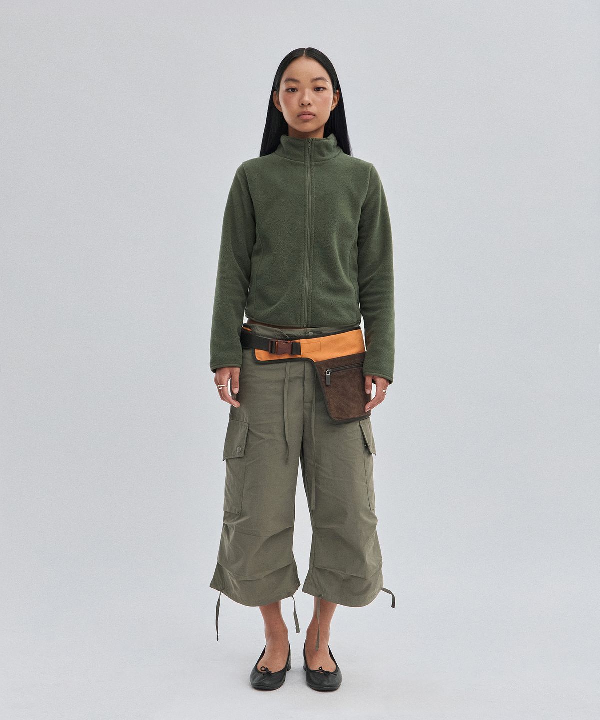 스웨이드(SUADE) SLIM FLEECE JACKET [KHAKI]