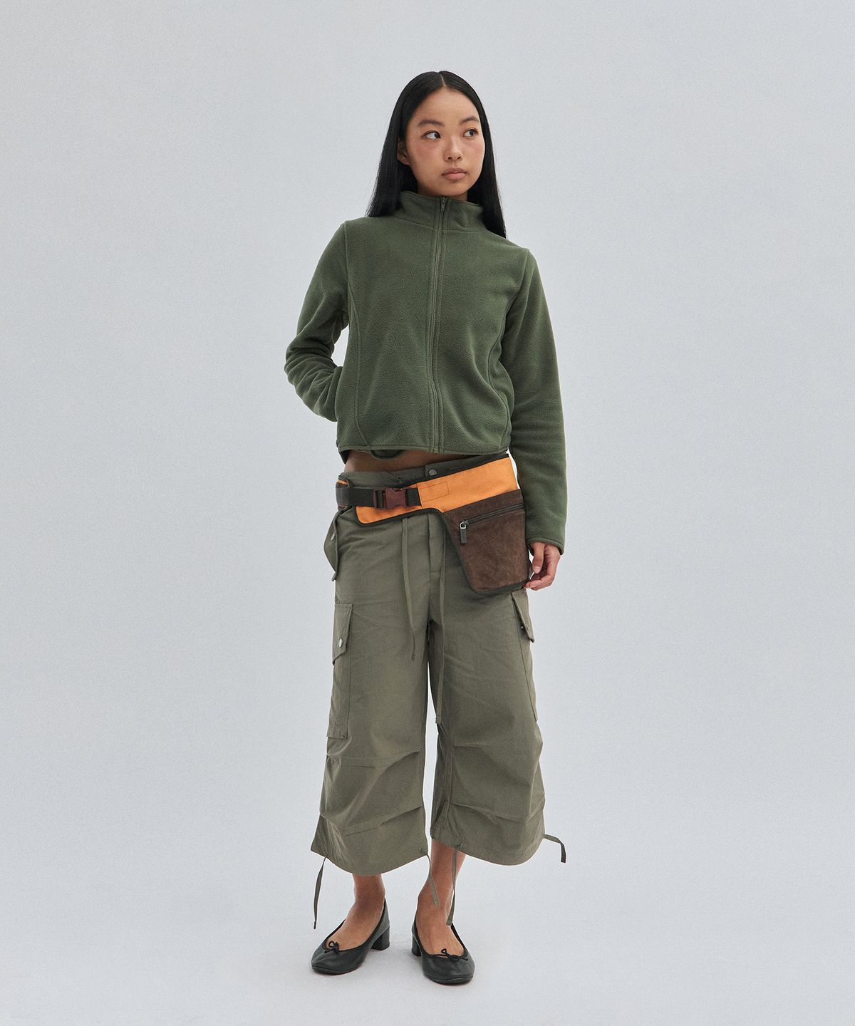 스웨이드(SUADE) SLIM FLEECE JACKET [KHAKI]