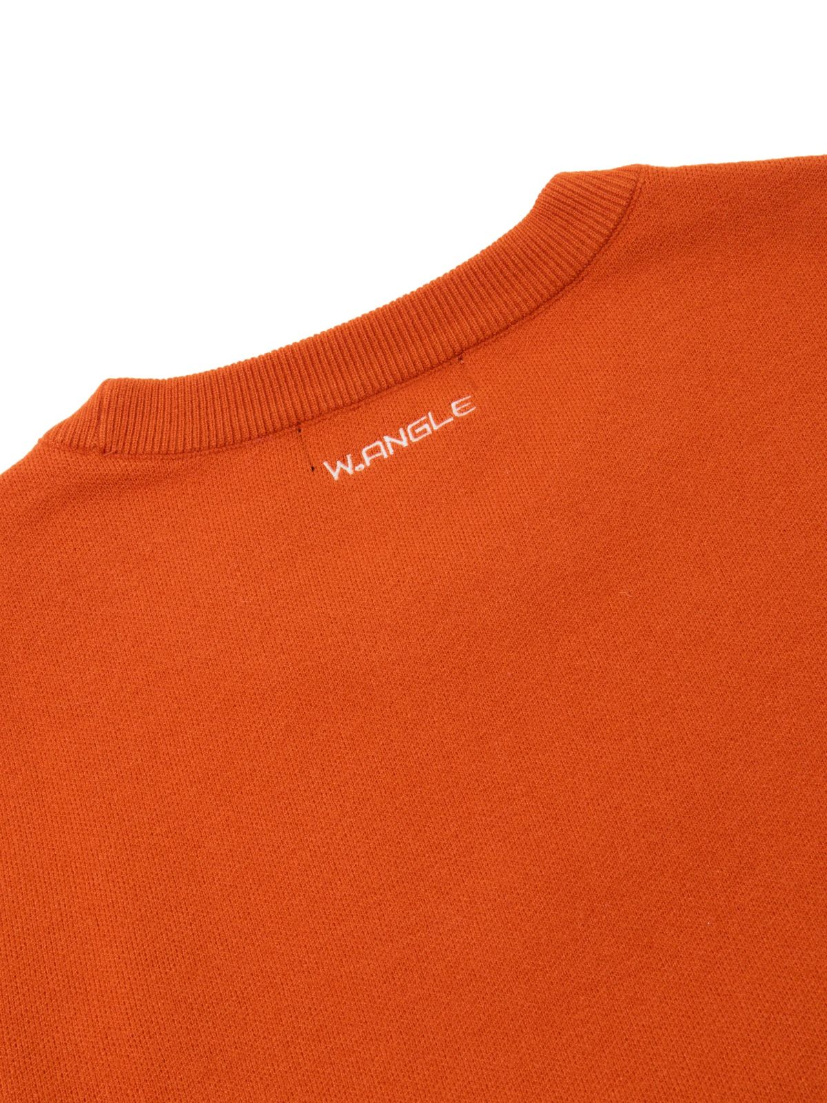 와이드앵글(WIDEANGLE) CO 혼디어 소매 포인트 라운드 스웨터 M_Burnt Orange_WMW26K51O5