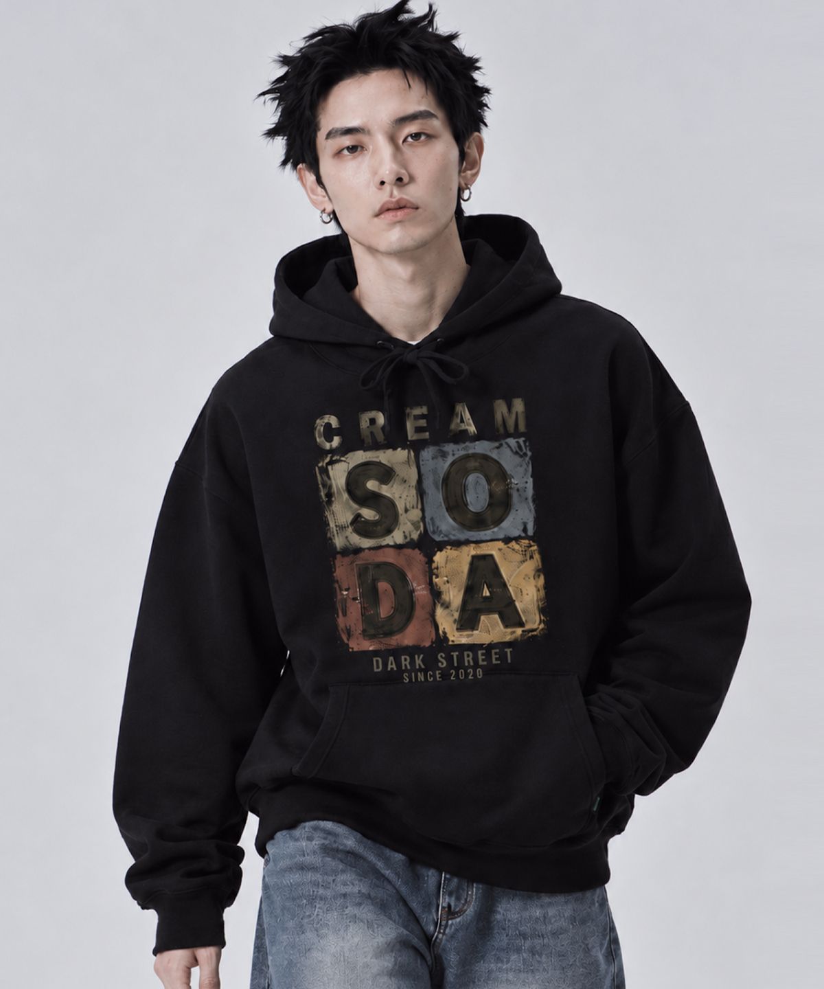 크림소다랩(CREAM SODA LAB) 크랙 소다 브릭 후드
