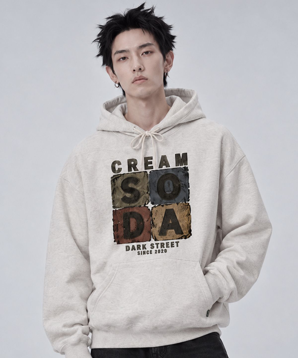 크림소다랩(CREAM SODA LAB) 크랙 소다 브릭 후드