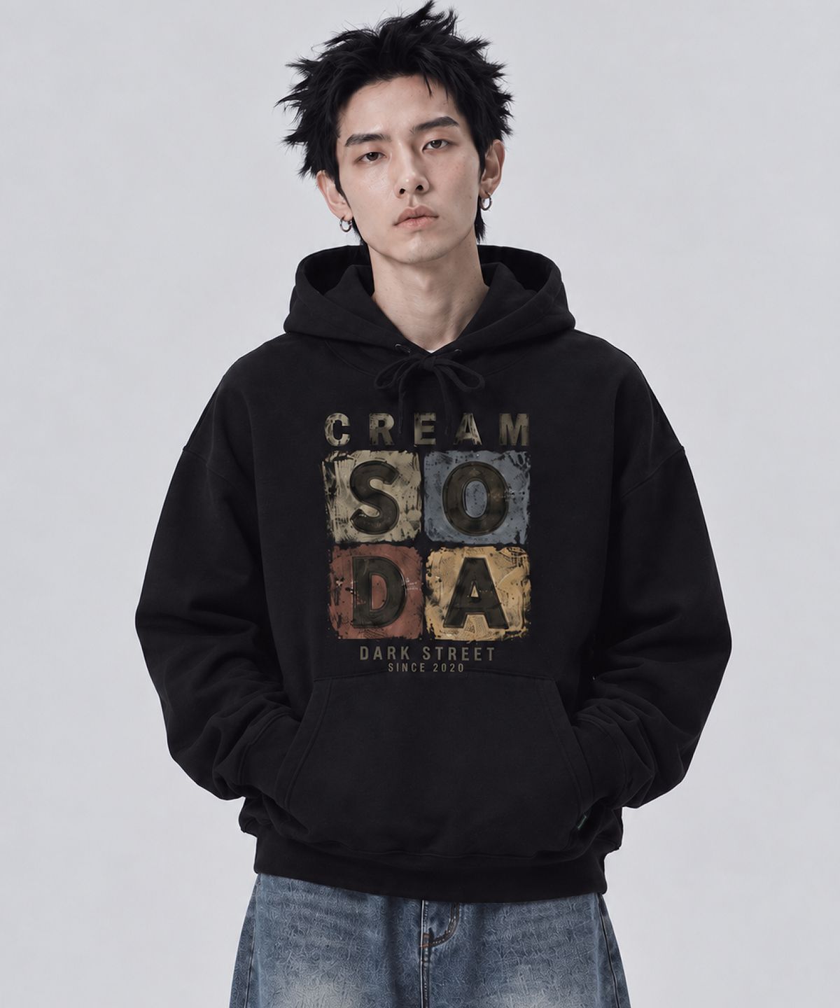 크림소다랩(CREAM SODA LAB) 크랙 소다 브릭 후드