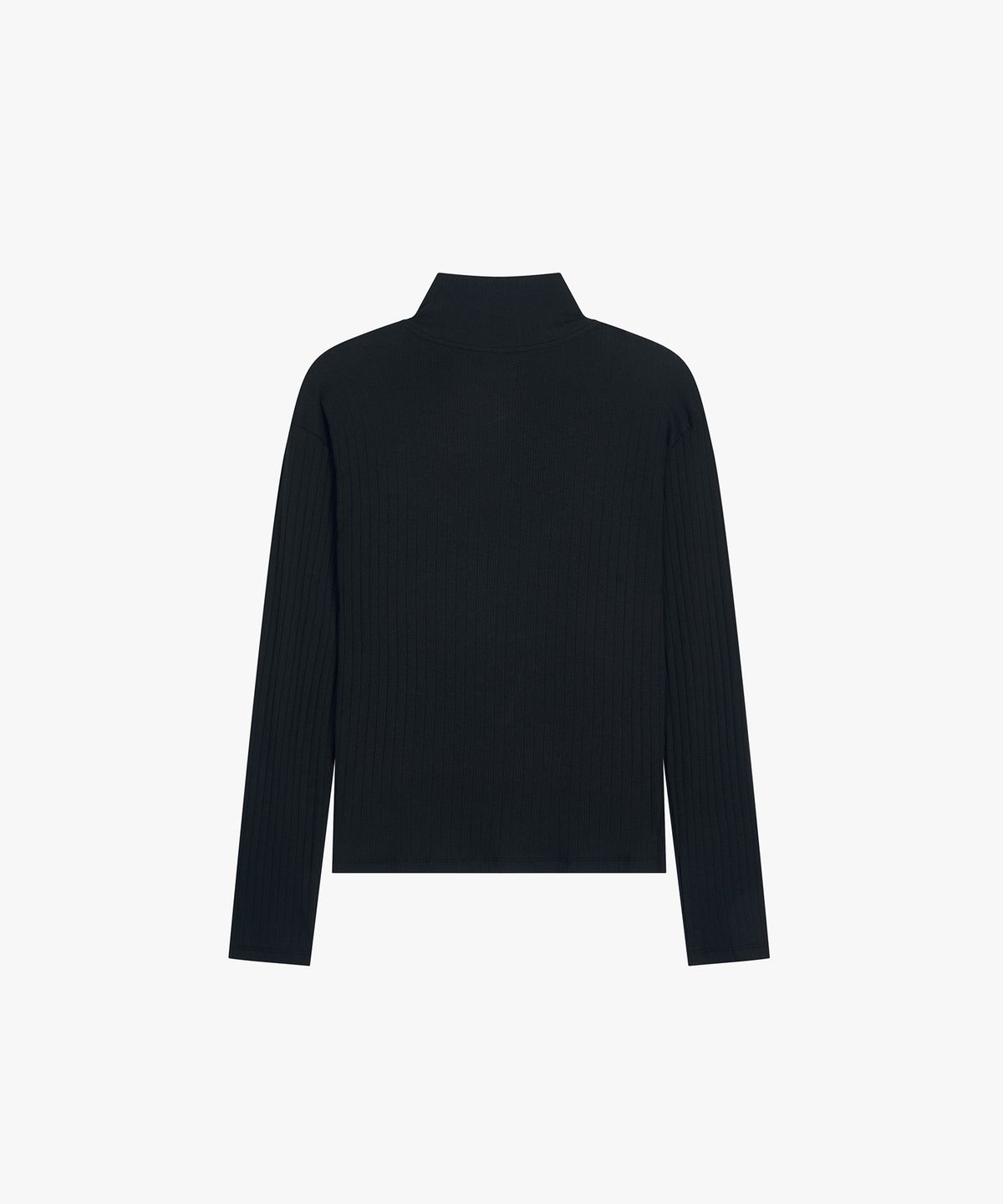 레코딩하우스(RECORDINGHOUSE) REC BUTTON TURTLE-NECK [BLACK]