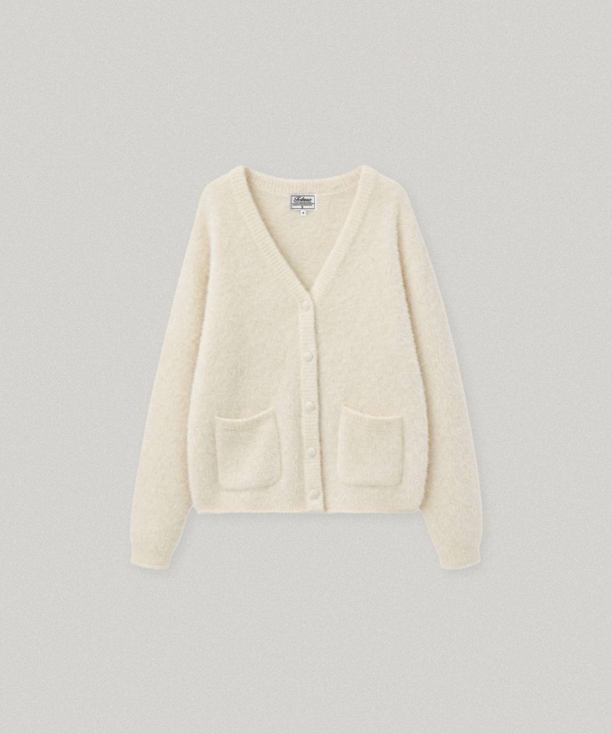 폴뉴아(FOLNUA) DUCHON V NECK CARDIGAN (IVORY)