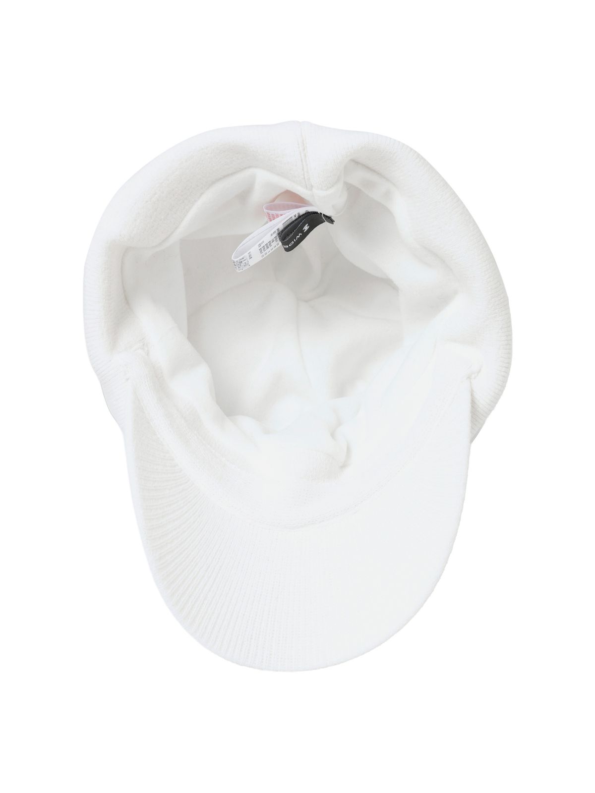 와이드앵글(WIDEANGLE) TO 패딩 믹스 니트 방울캡_Off White_WWW26C15W3