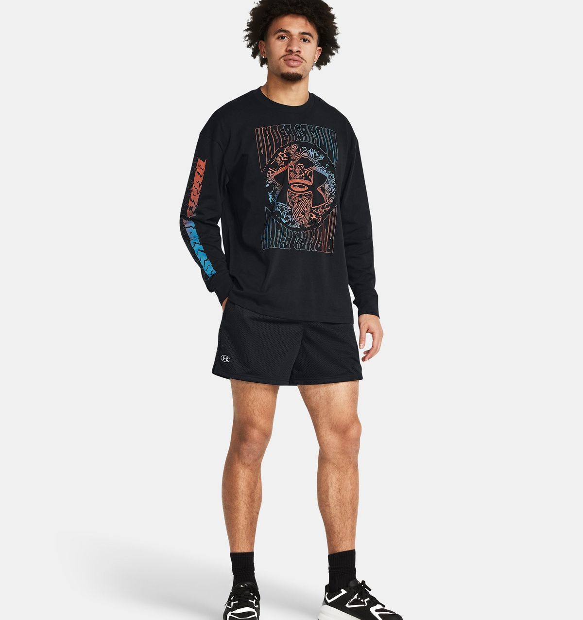 언더아머(UNDERARMOUR) 남성 UA 아이콘 메쉬 쇼츠1383355-001