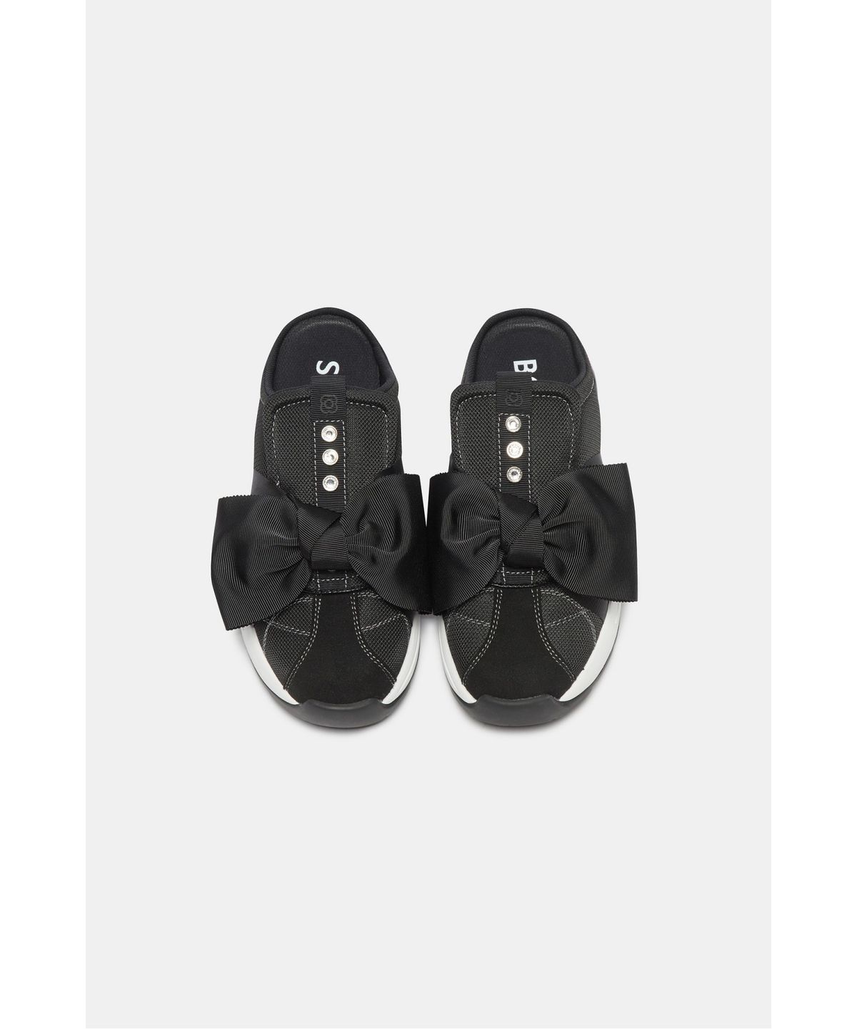 슈콤마보니(SUECOMMA BONNIE) Volume ribbon mule(black)_DG4DA26525BLK