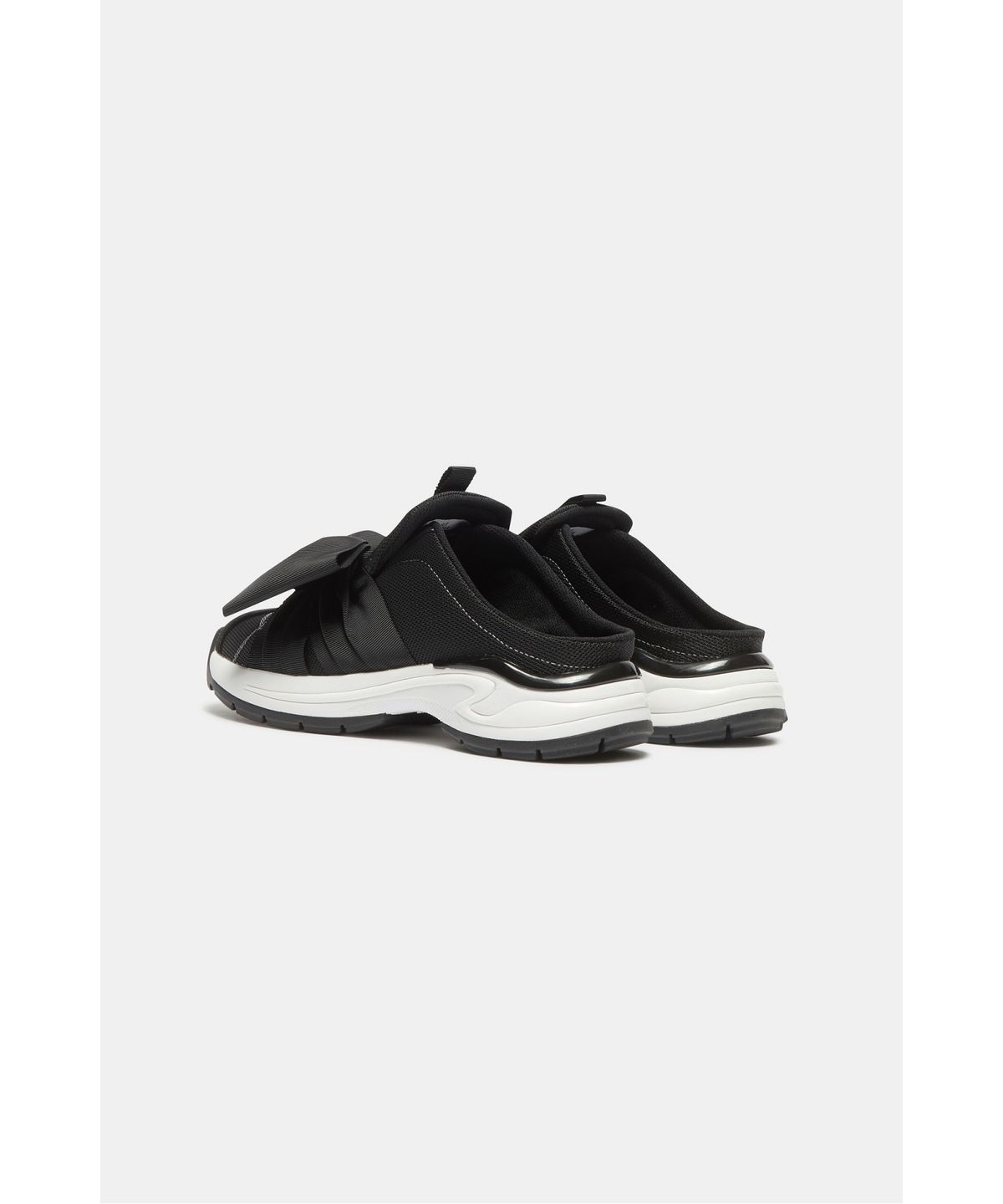 슈콤마보니(SUECOMMA BONNIE) Volume ribbon mule(black)_DG4DA26525BLK