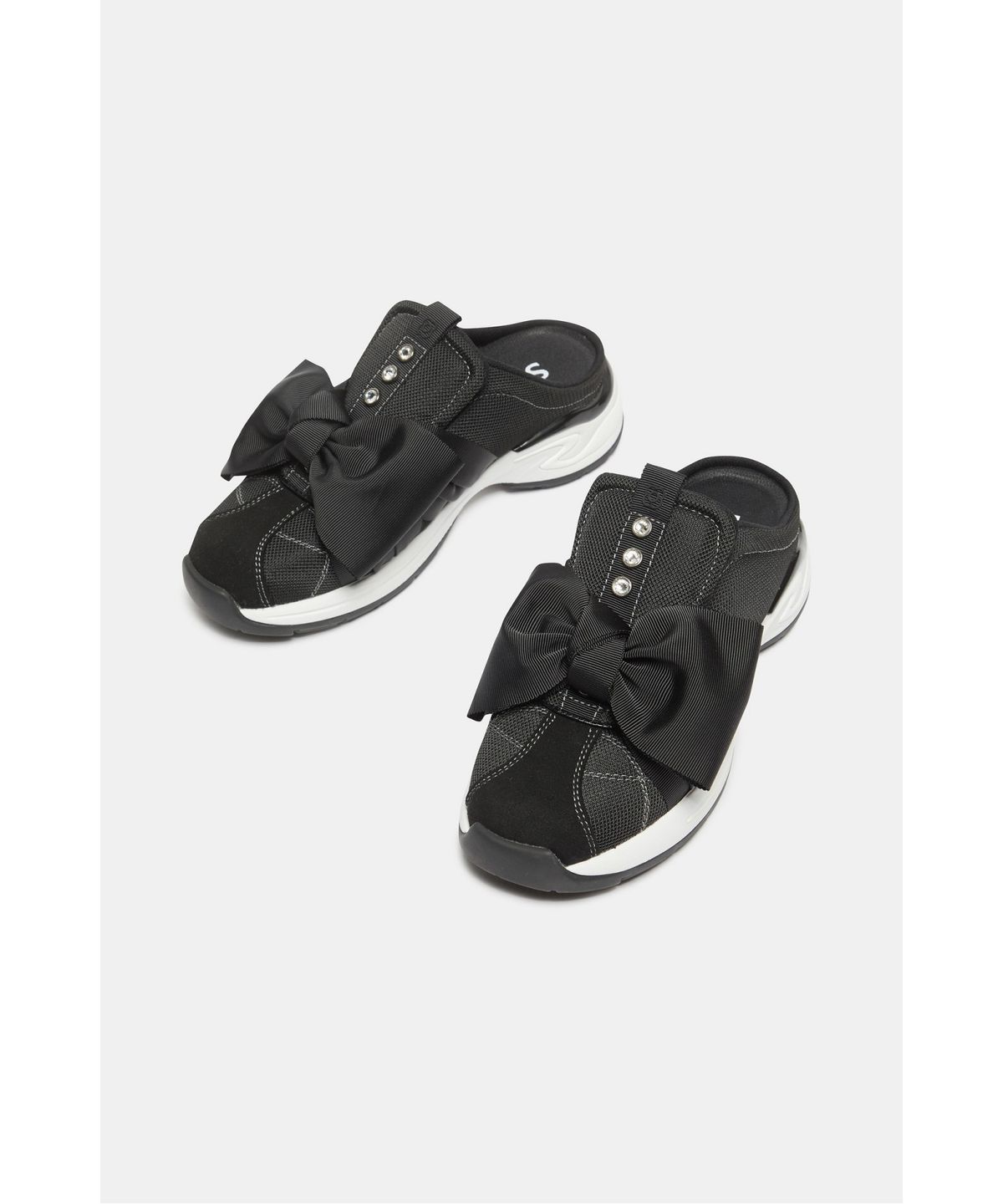 슈콤마보니(SUECOMMA BONNIE) Volume ribbon mule(black)_DG4DA26525BLK