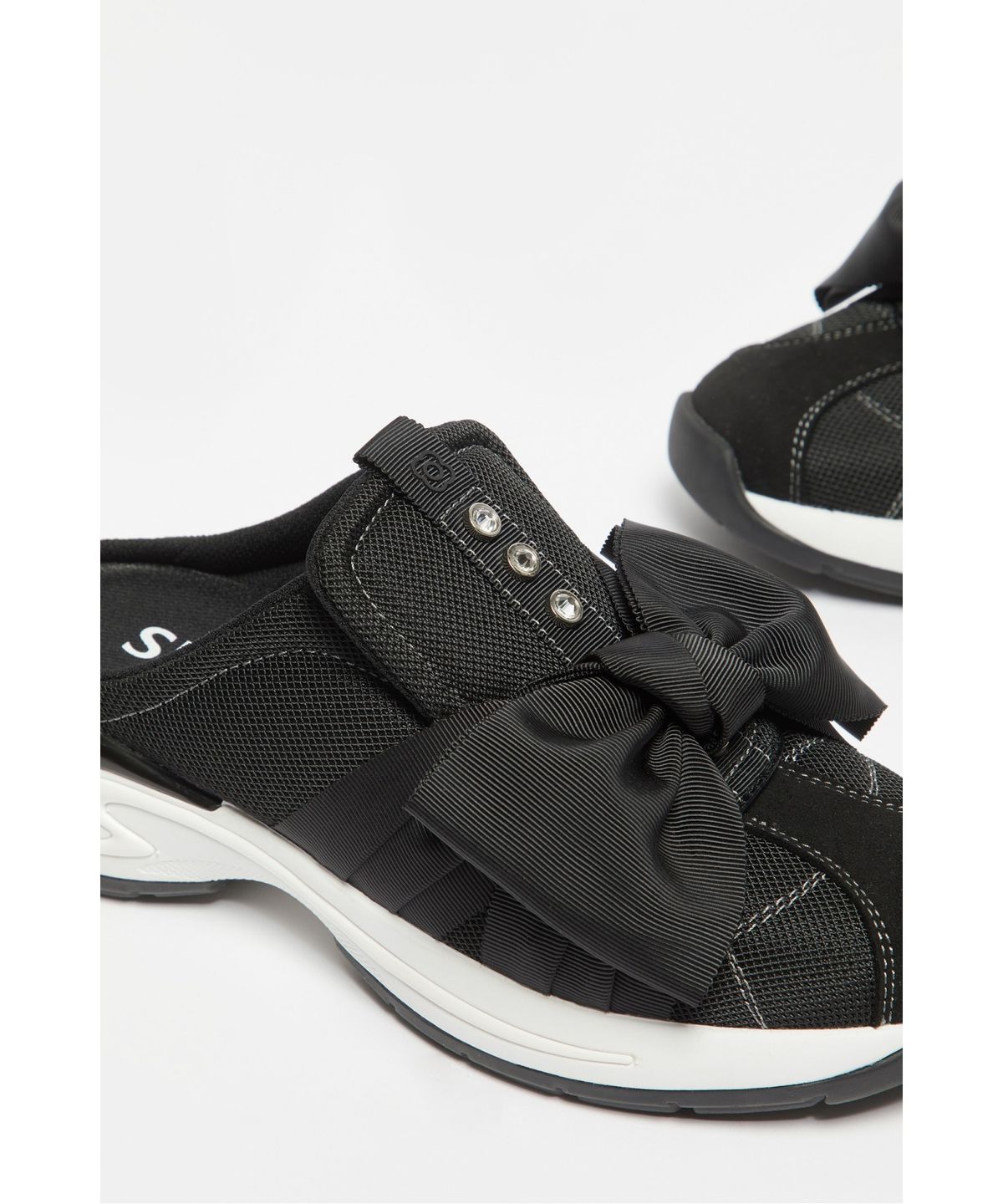 슈콤마보니(SUECOMMA BONNIE) Volume ribbon mule(black)_DG4DA26525BLK