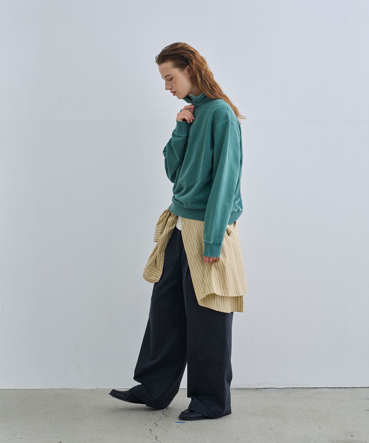 정감 스튜디오(JEONGGAM STUDIOS) Pigment Dyed Half Zip-Up_4 color
