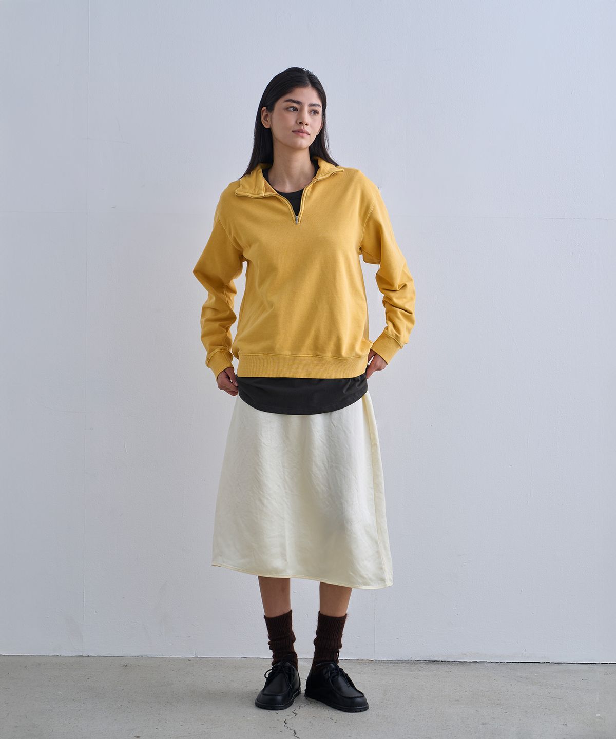 정감 스튜디오(JEONGGAM STUDIOS) Pigment Dyed Half Zip-Up_4 color