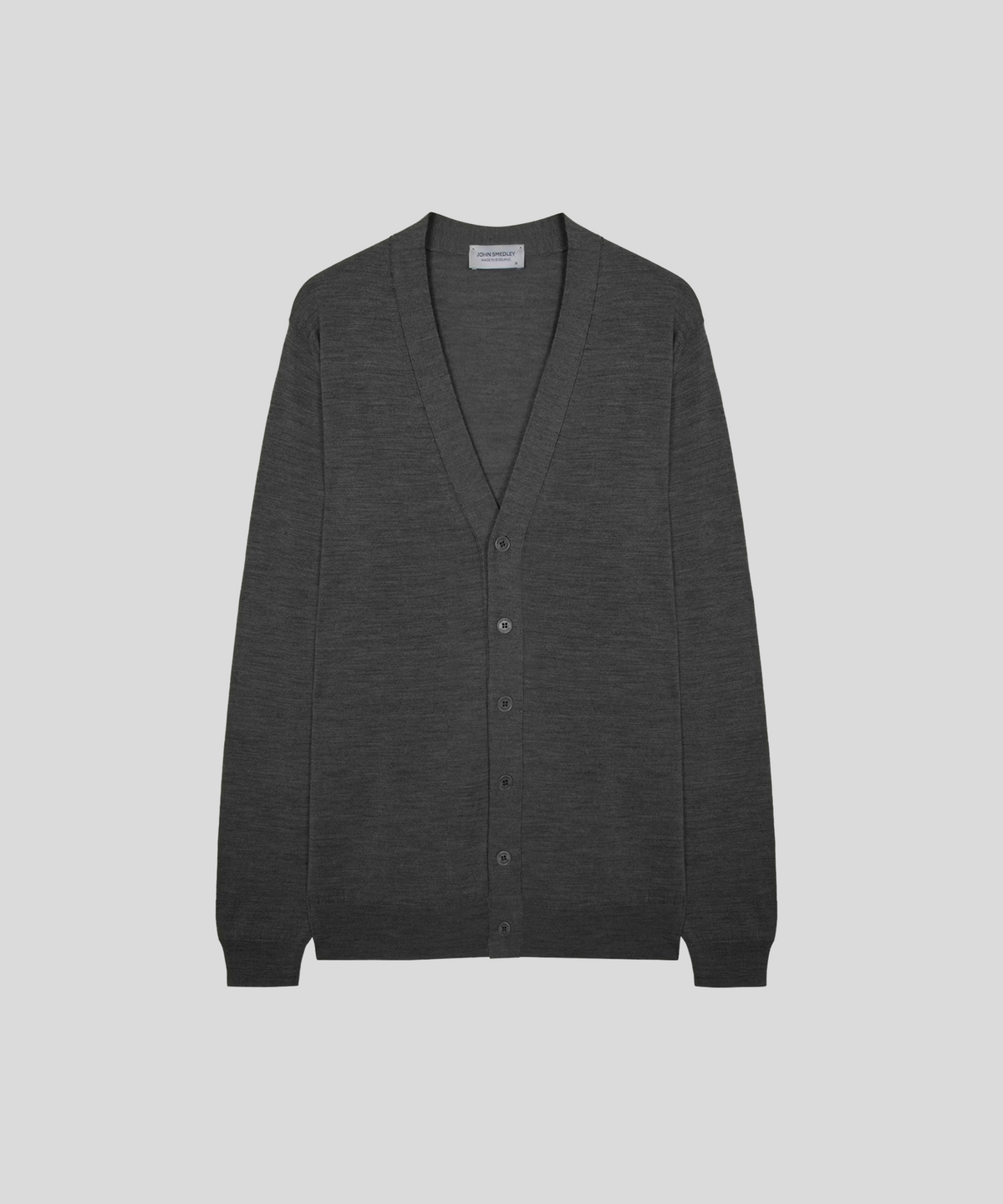 존 스메들리(JOHN SMEDLEY) BRADRICK Extra Fine Merino Wool Standard Fit V-Neck Cardigan Core 5 Colors