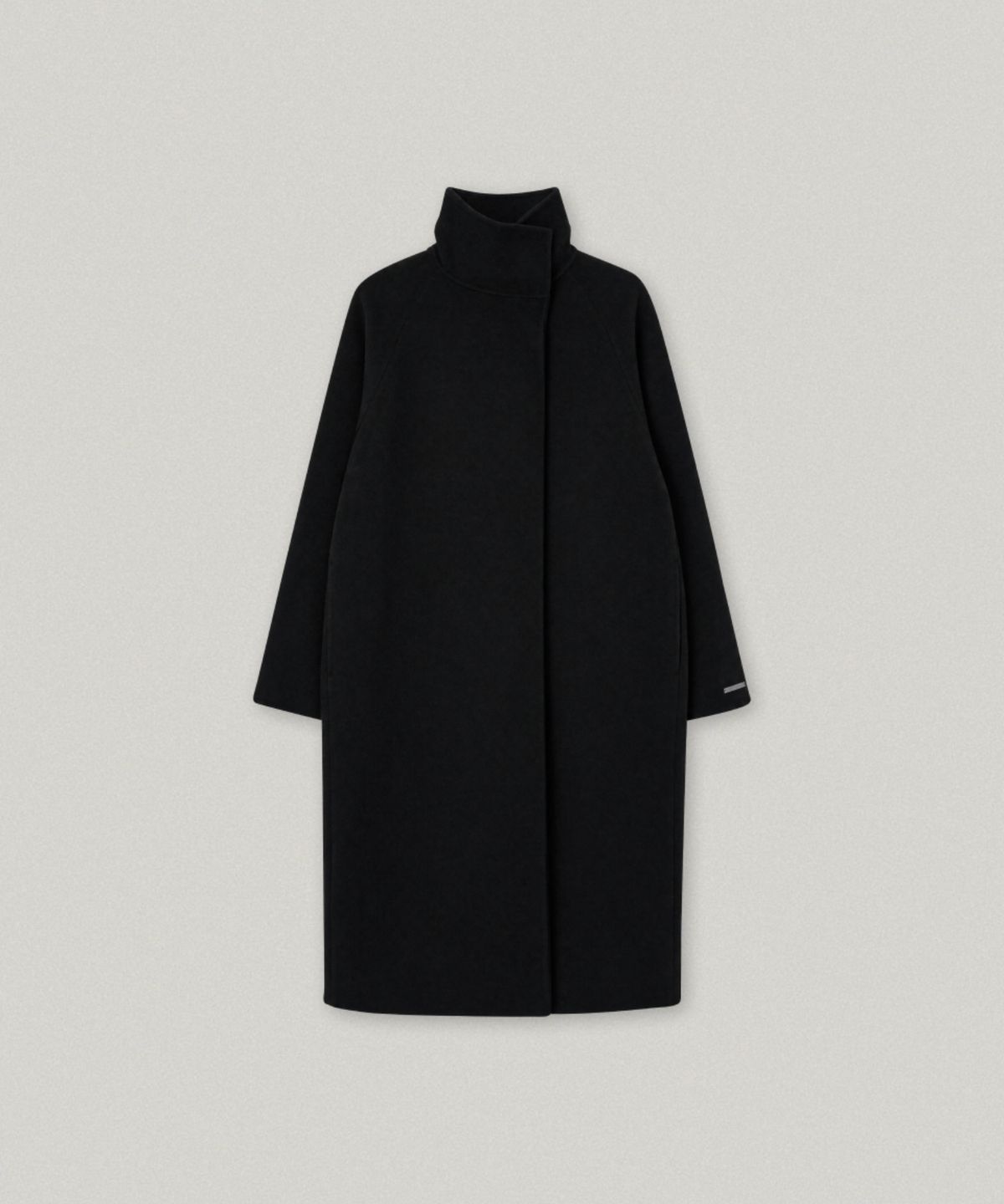 폴뉴아(FOLNUA) BALMACAAN OVER FIT HANDMADE COAT (BLACK)