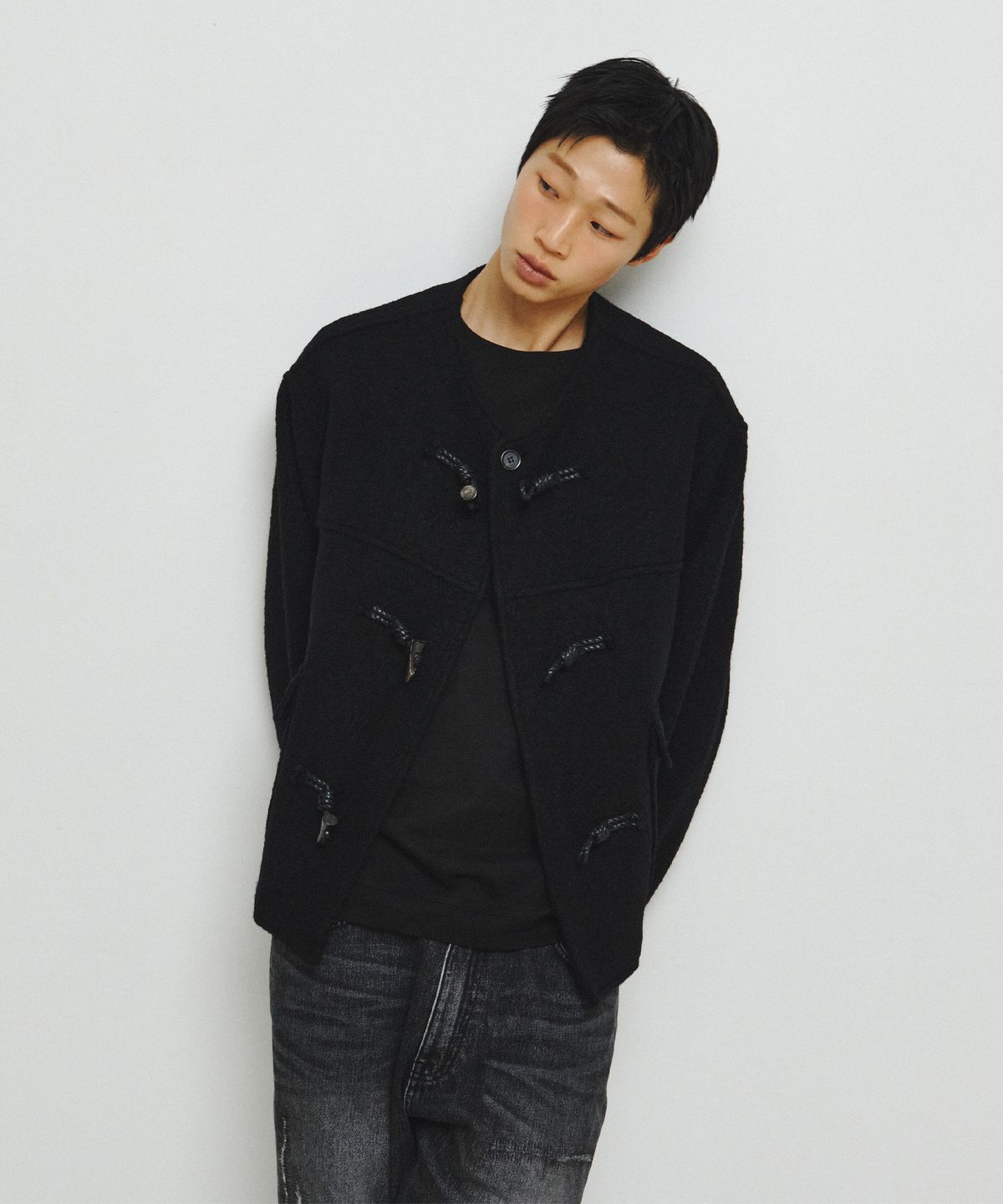 엔도어(ENDOOR) Morrow Hooded Duffle Short Coat (Black)