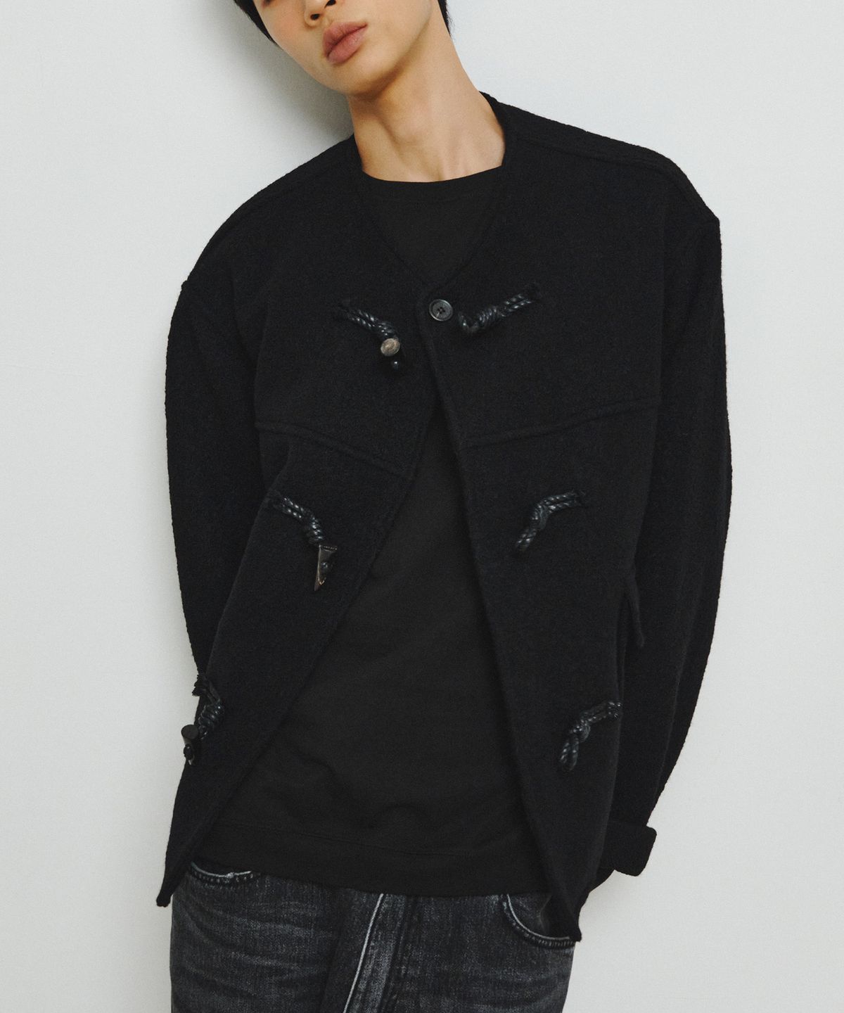 엔도어(ENDOOR) Morrow Hooded Duffle Short Coat (Black)