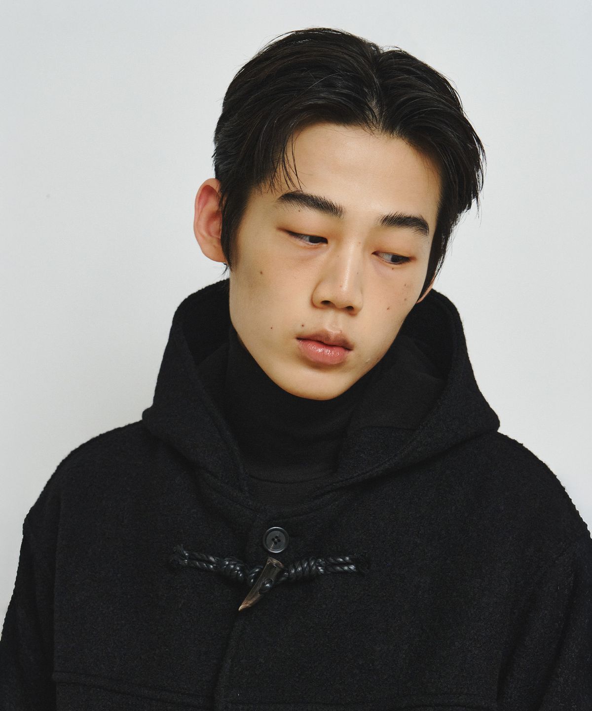 엔도어(ENDOOR) Morrow Hooded Duffle Short Coat (Black)