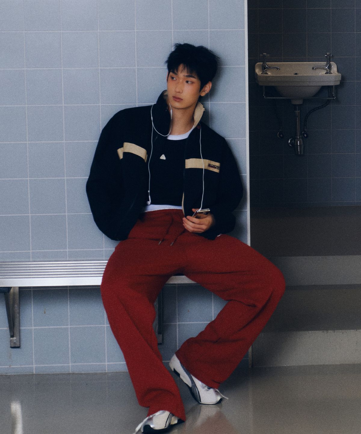 레코딩하우스(RECORDINGHOUSE) REC TRACK JACKET [BLACK]