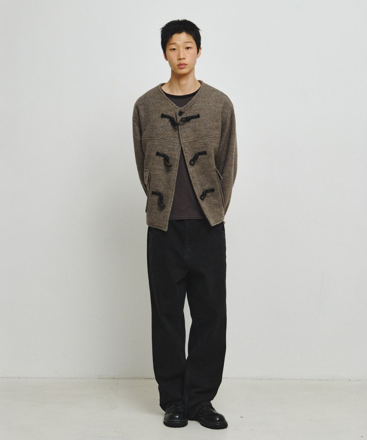 엔도어(ENDOOR) Morrow Hooded Duffle Short Coat (Brown Bokashi)