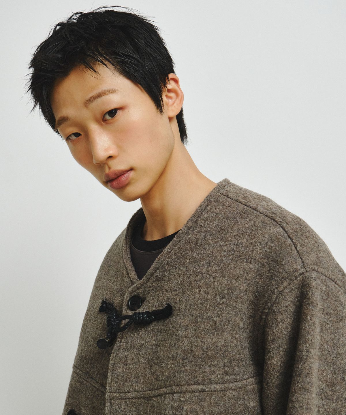 엔도어(ENDOOR) Morrow Hooded Duffle Short Coat (Brown Bokashi)