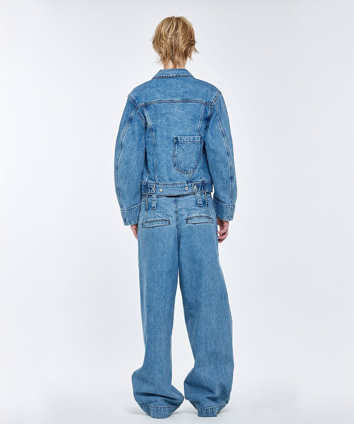 순진(SOONJEANS) 빅포켓 오버사이즈 데님트러커 재킷 [BLUE]