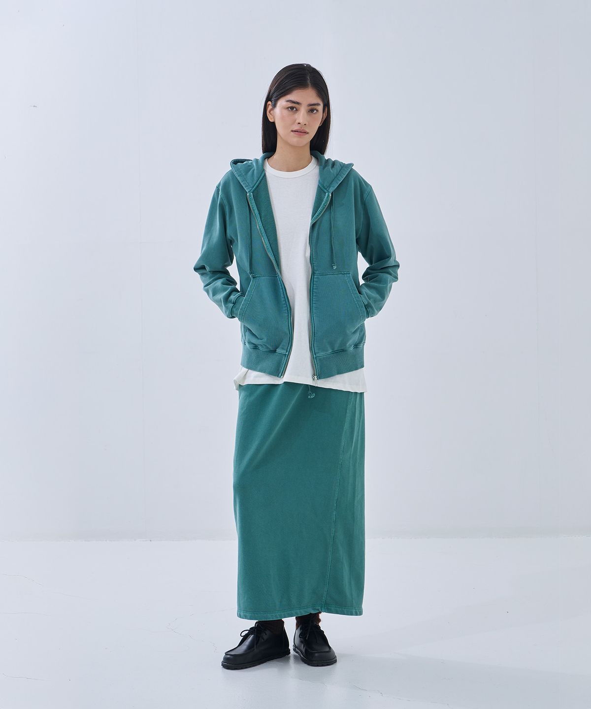 정감 스튜디오(JEONGGAM STUDIOS) Pigment Dyed Hoodie Zip-Up_4 color