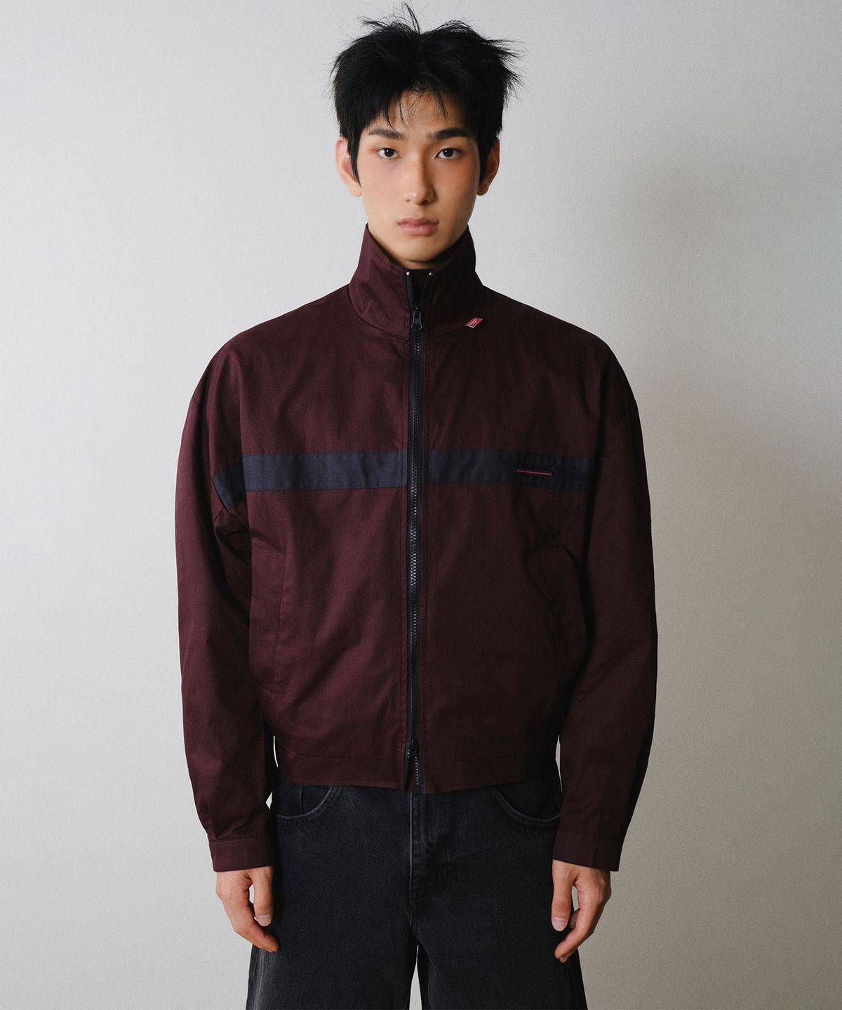 레코딩하우스(RECORDINGHOUSE) REC TRACK JACKET [BURGUNDY]