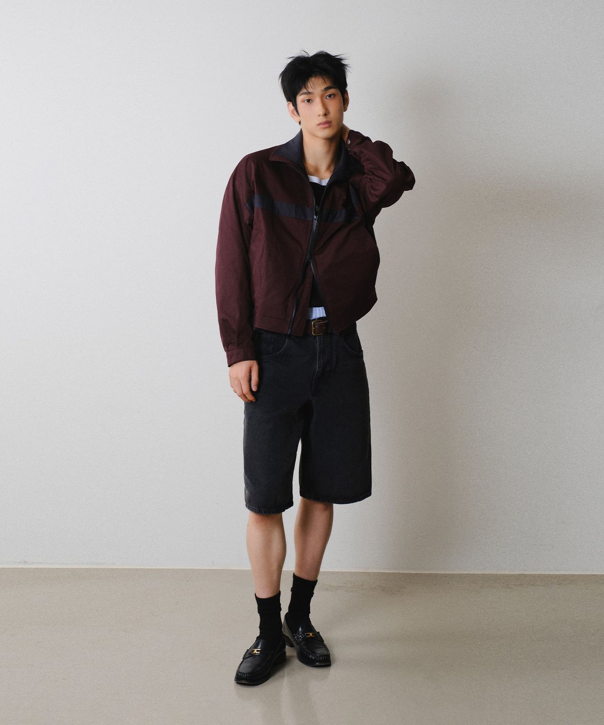 레코딩하우스(RECORDINGHOUSE) REC TRACK JACKET [BURGUNDY]