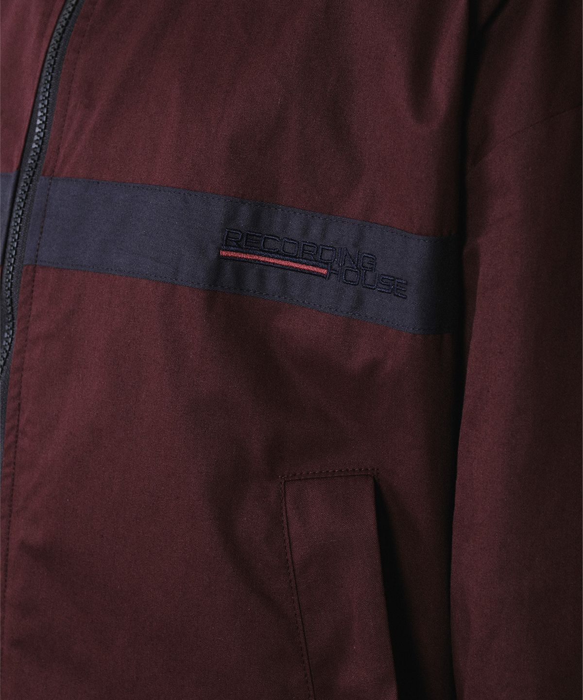 레코딩하우스(RECORDINGHOUSE) REC TRACK JACKET [BURGUNDY]