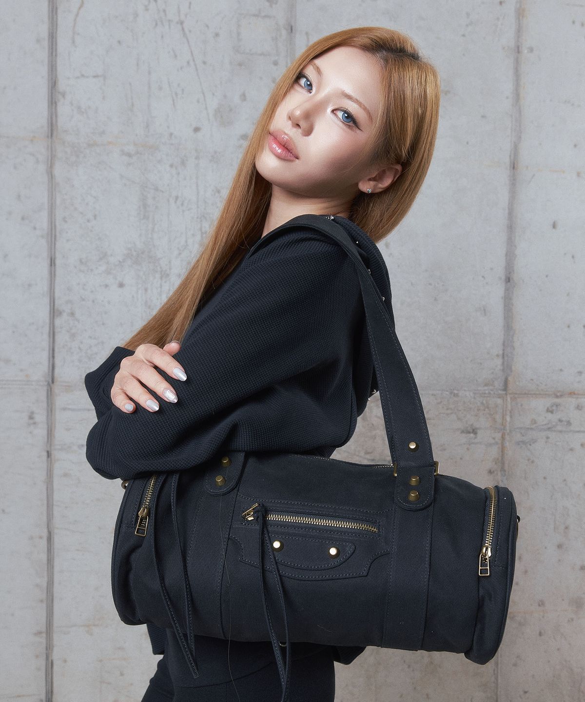 디오스피스(DAUSPICE) (DUC) Cargo Duffle Bag Black