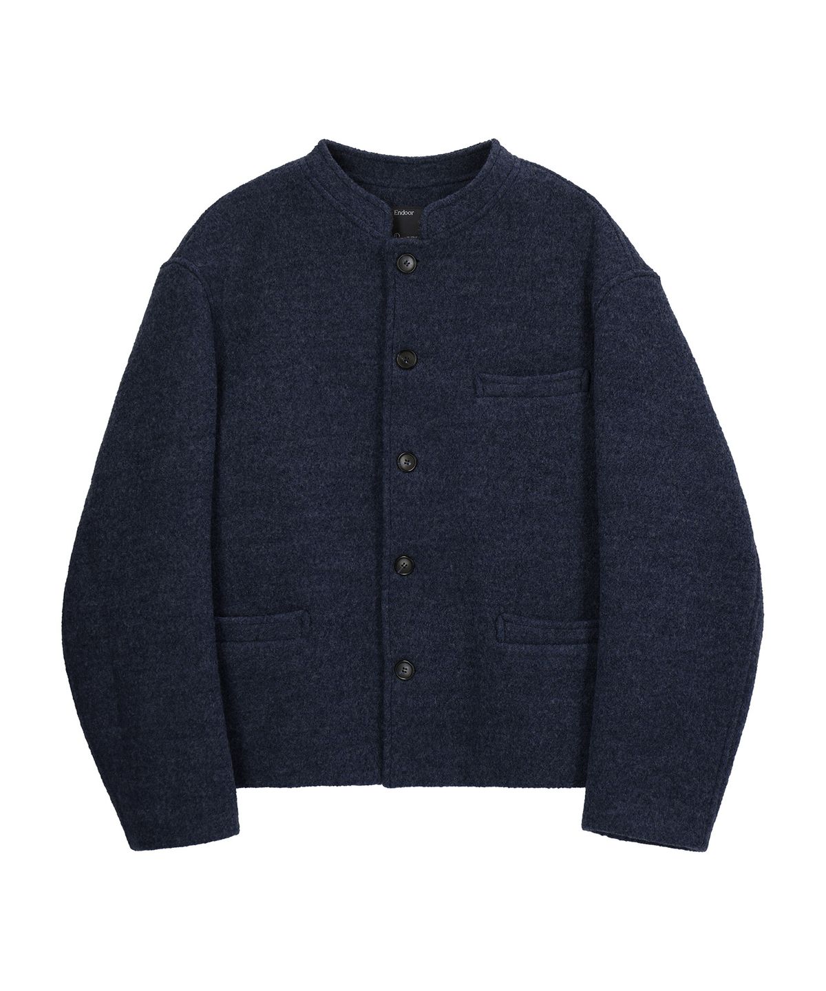 엔도어(ENDOOR) Wesley Stand Collar Short Coat (Navy)