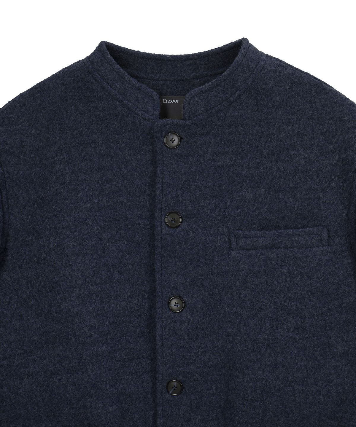 엔도어(ENDOOR) Wesley Stand Collar Short Coat (Navy)