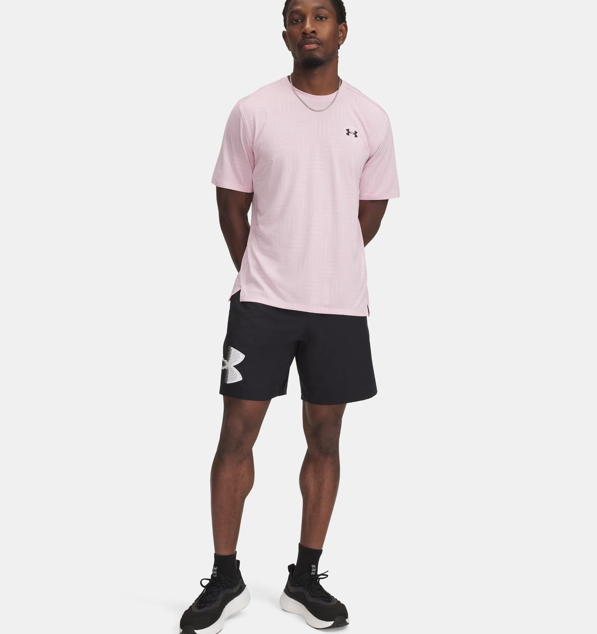 언더아머(UNDERARMOUR) 남성 UA Tech 우븐 그래픽 쇼츠1390046-001