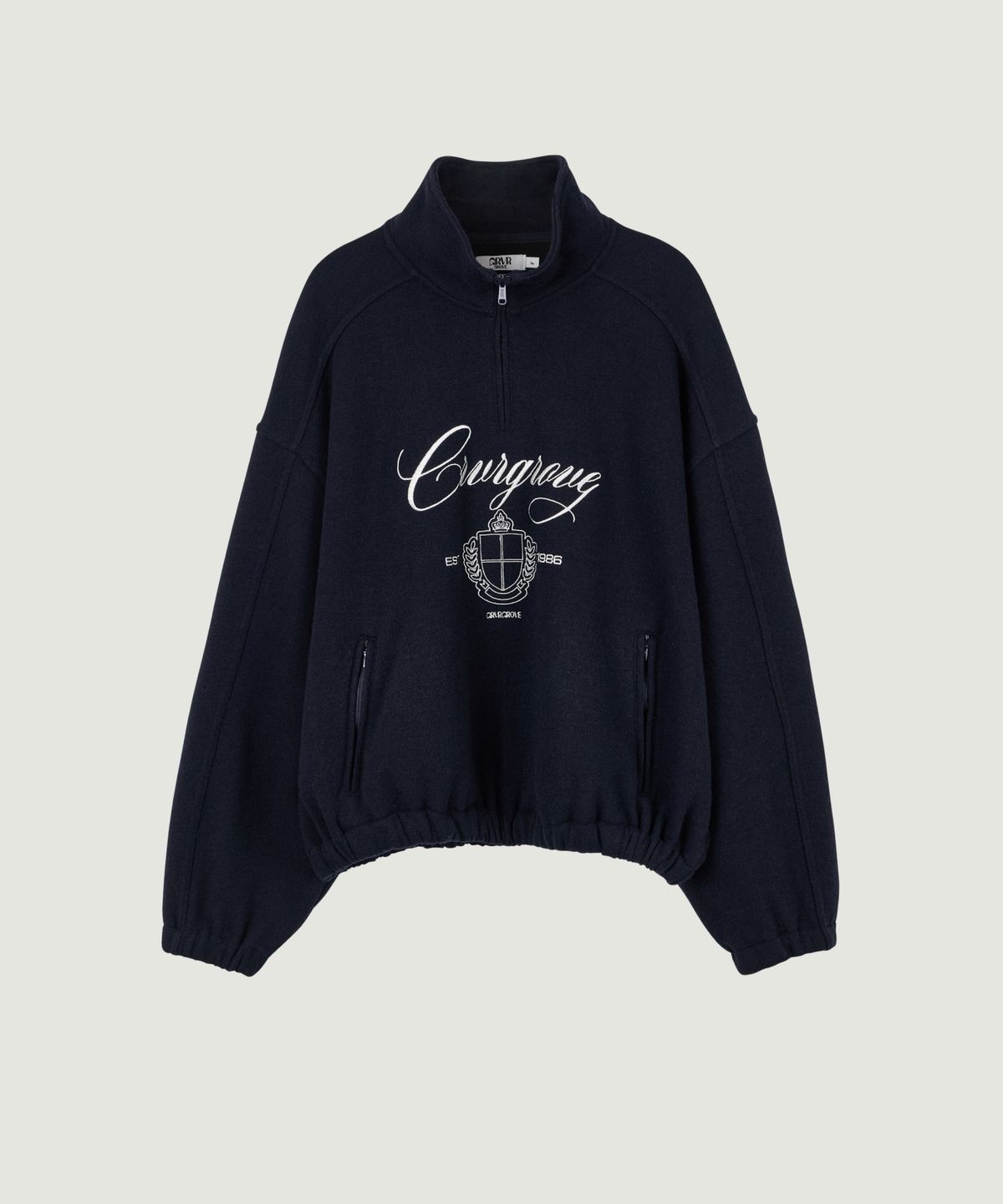 그로브(GROVE) PARKER HALF ZIP-UP (NAVY)
